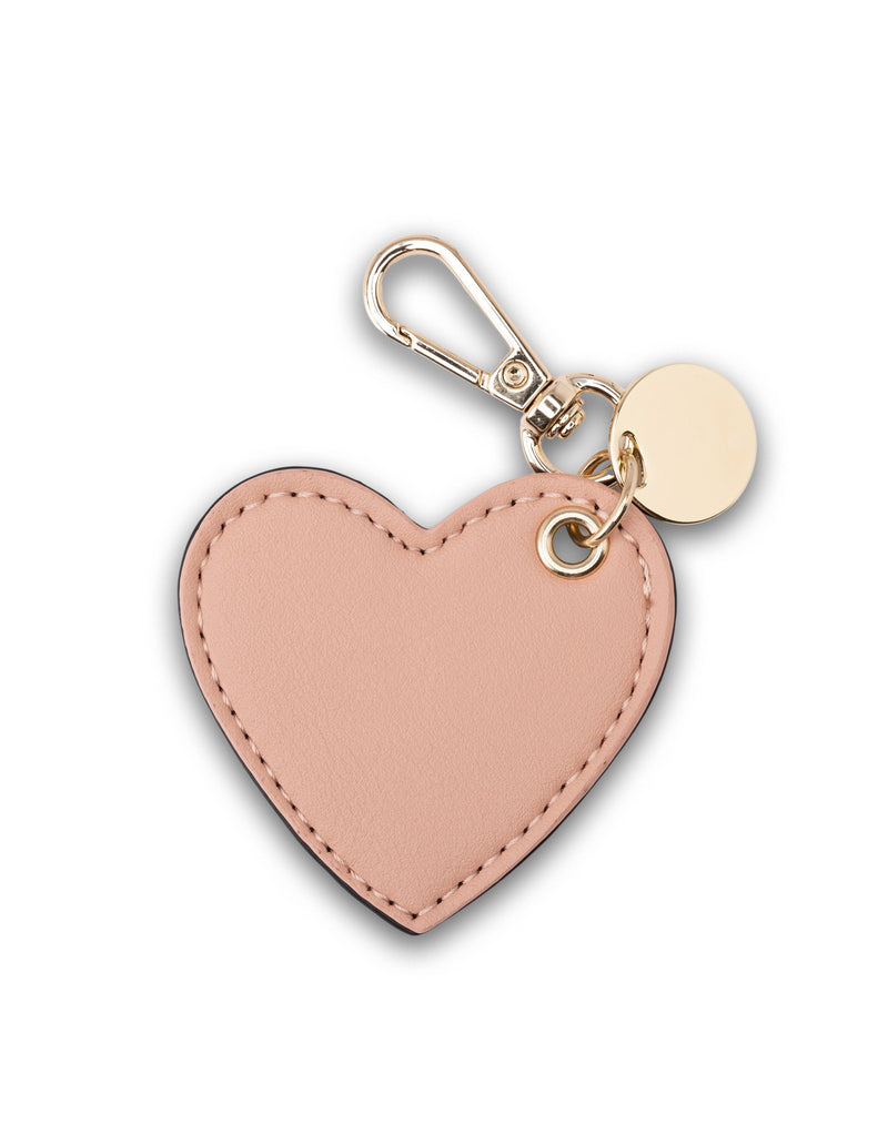 Mocha Arya Heart Key Ring - Black/Blush | Mocha Australia