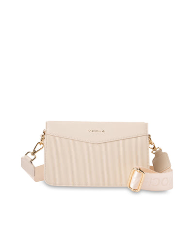 Mocha Penelope Boxy Crossbody - Cream | Mocha Australia