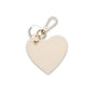 Mocha Penelope Heart Key Ring - Cream