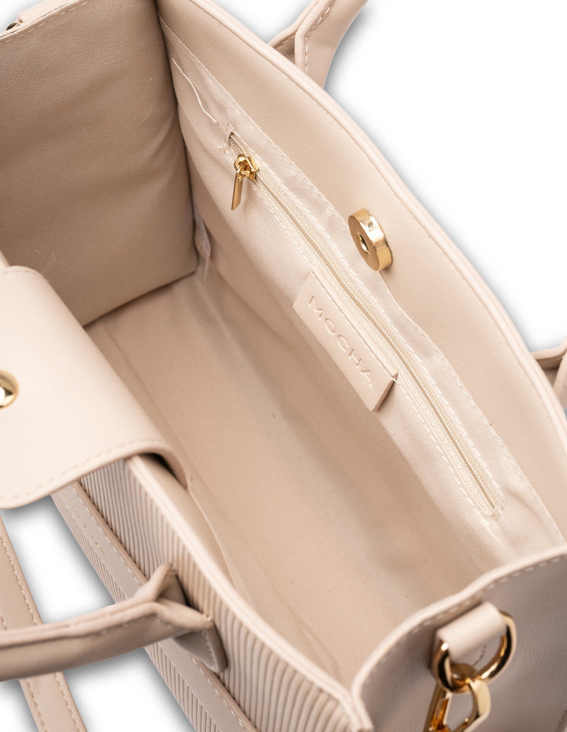 Mocha Penelope Small Tote - Nude | Mocha Australia