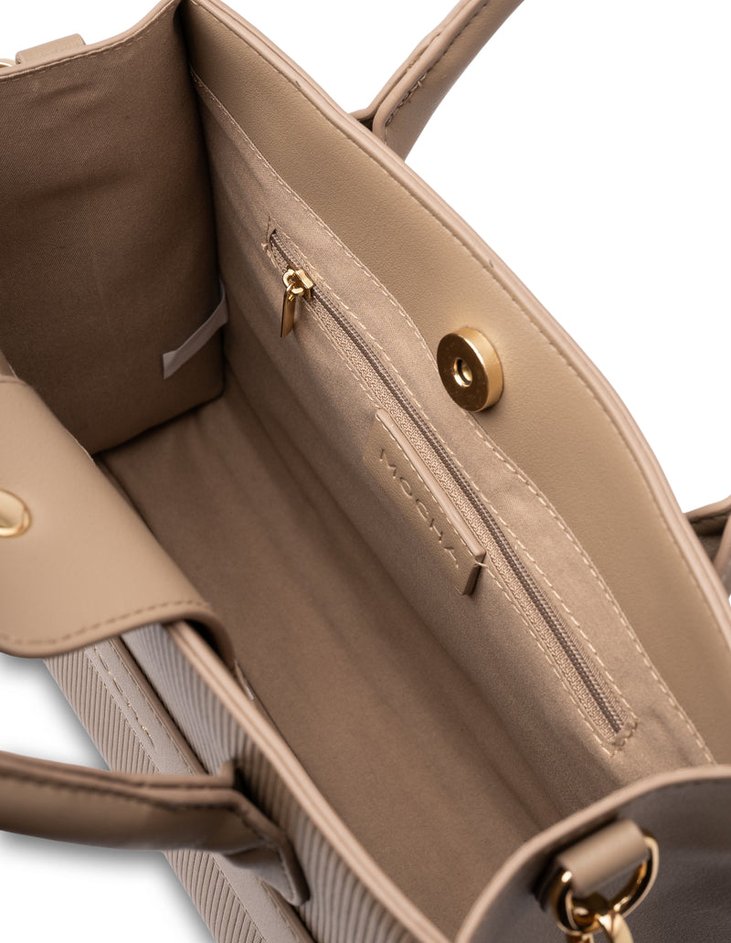 Mocha Penelope Small Tote - Taupe | Mocha Australia