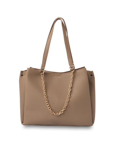 Mocha Sienna Stud Tote Bag - Taupe | Mocha Australia