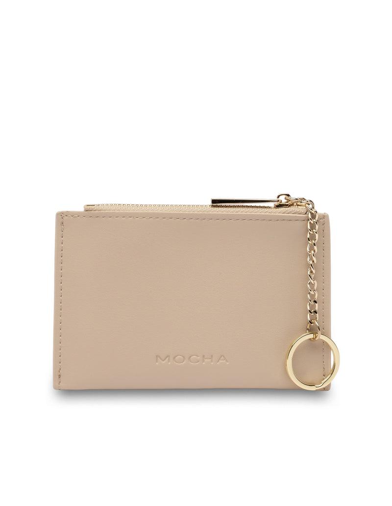 Mocha Simple Clip Coin Wallet - Taupe | Mocha Australia