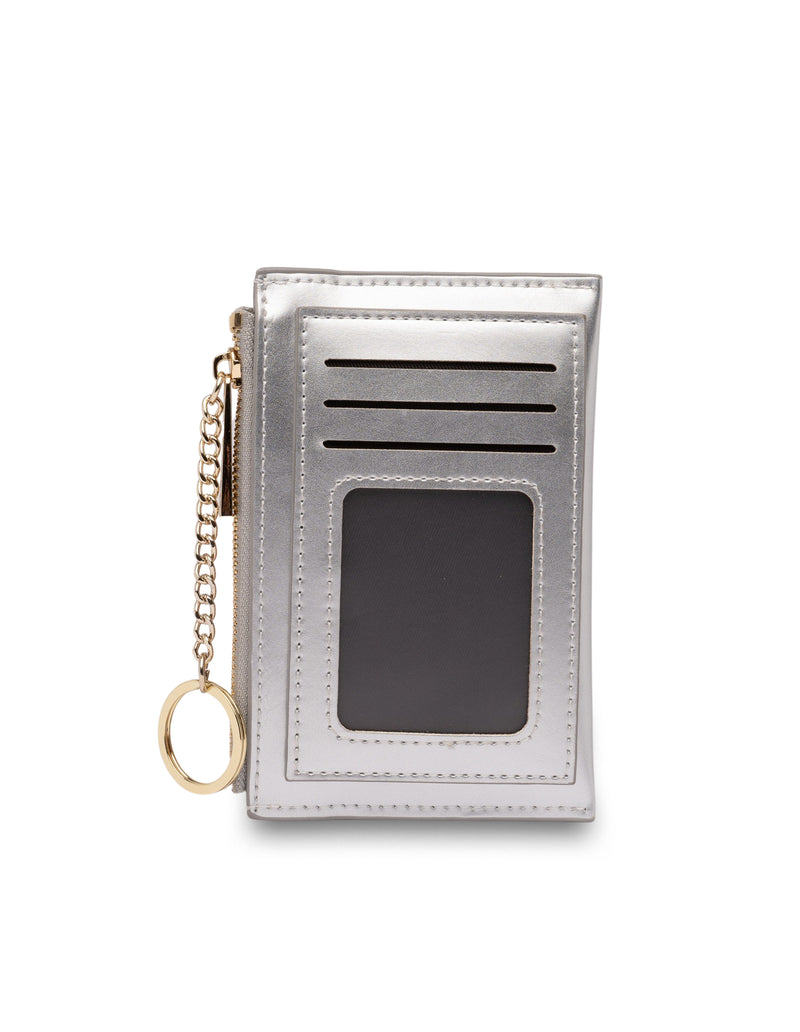 Mocha Lina Coin Card Holder - Silver | Mocha Australia