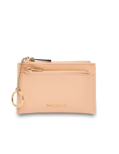 Mocha Lina Coin Card Holder - Peach | Mocha Australia