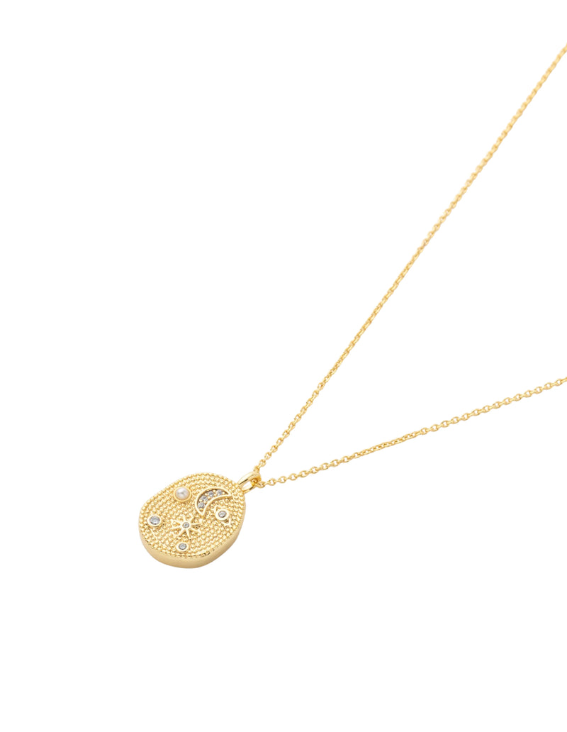 Mocha Celeste Pendant Necklace - Light Gold | Mocha Australia
