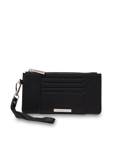 Mocha Longline Coin Card Holder - Black | Mocha Australia