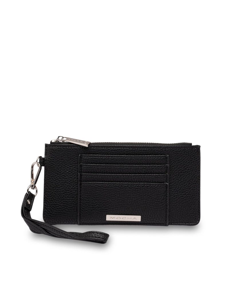 Mocha Longline Coin Card Holder - Black | Mocha Australia