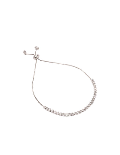 Mocha Georgina Adjustable Tennis Bracelet - Silver | Mocha Australia