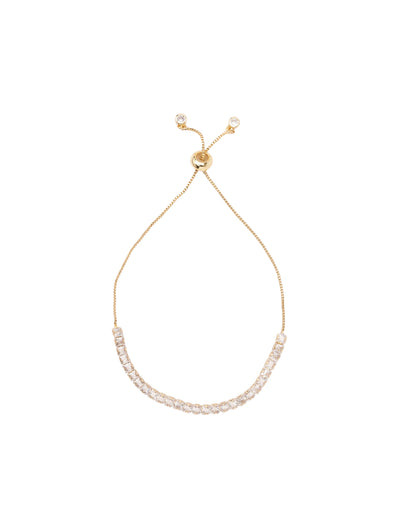 Mocha Tayla Adjustable Tennis Bracelet - Light Gold | Mocha Australia