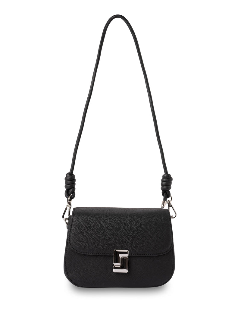 Mocha Sonya Leather Crossbody Bag - Black | Mocha Australia