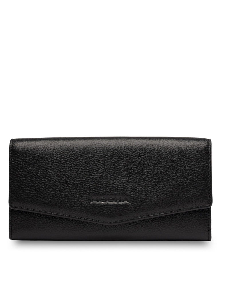 Mocha Tania Long Wallet - Black | Mocha Australia
