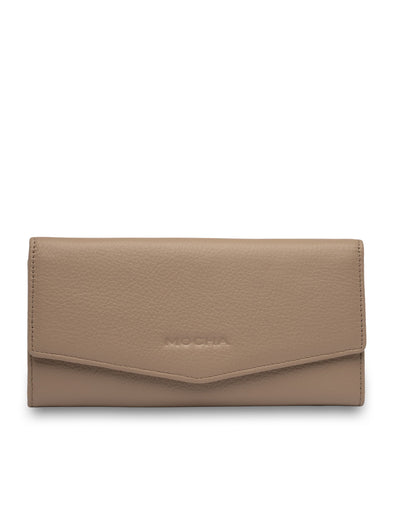 Mocha Tania Long Wallet - Taupe | Mocha Australia