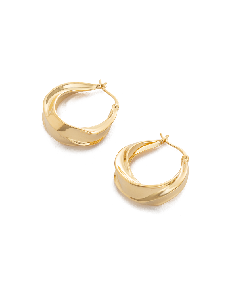 Kirstin Ash Intertwine Hoops - Gold | Mocha Australia