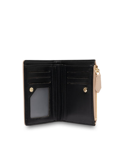 Mocha Small Classic Arya Wallet - Beige/Black | Mocha Australia