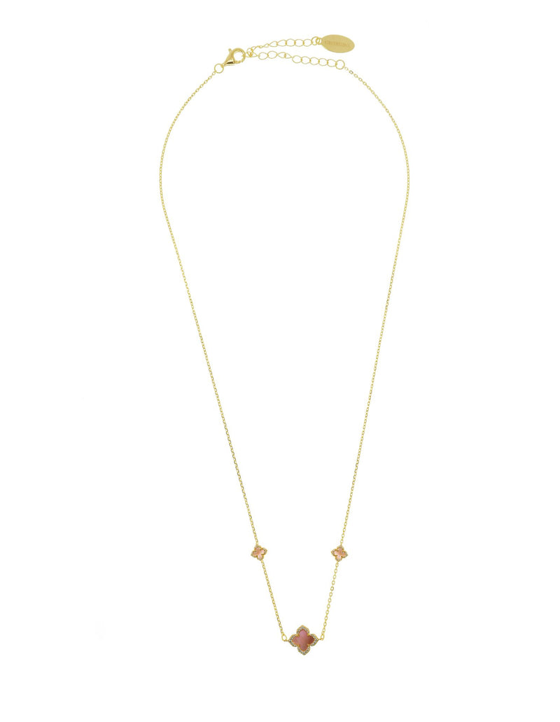 Georgini Sydney Soiree Fairwater Mother Of Pearl Deluxe Necklace- Gold | Mocha Australia