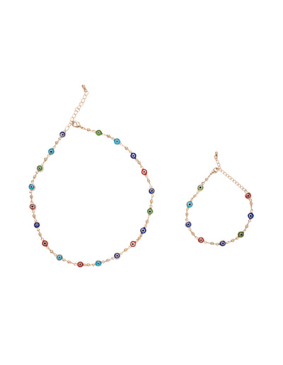 Mocha Gift Pack 9A - Eye Candy Necklace & Bracelet - Multi | Mocha Australia