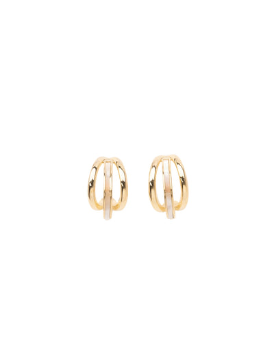 Mocha Athena Huggie Earrrings - Light Gold | Mocha Australia