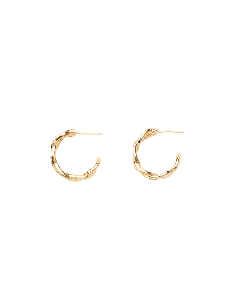 Mocha Sasha Chain Link Earrings - Light Gold | Mocha Australia
