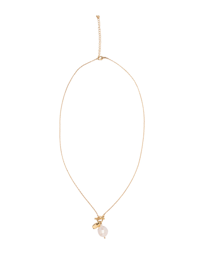 Mocha Margot Baroque Pearl Necklace - Light Gold | Mocha Australia