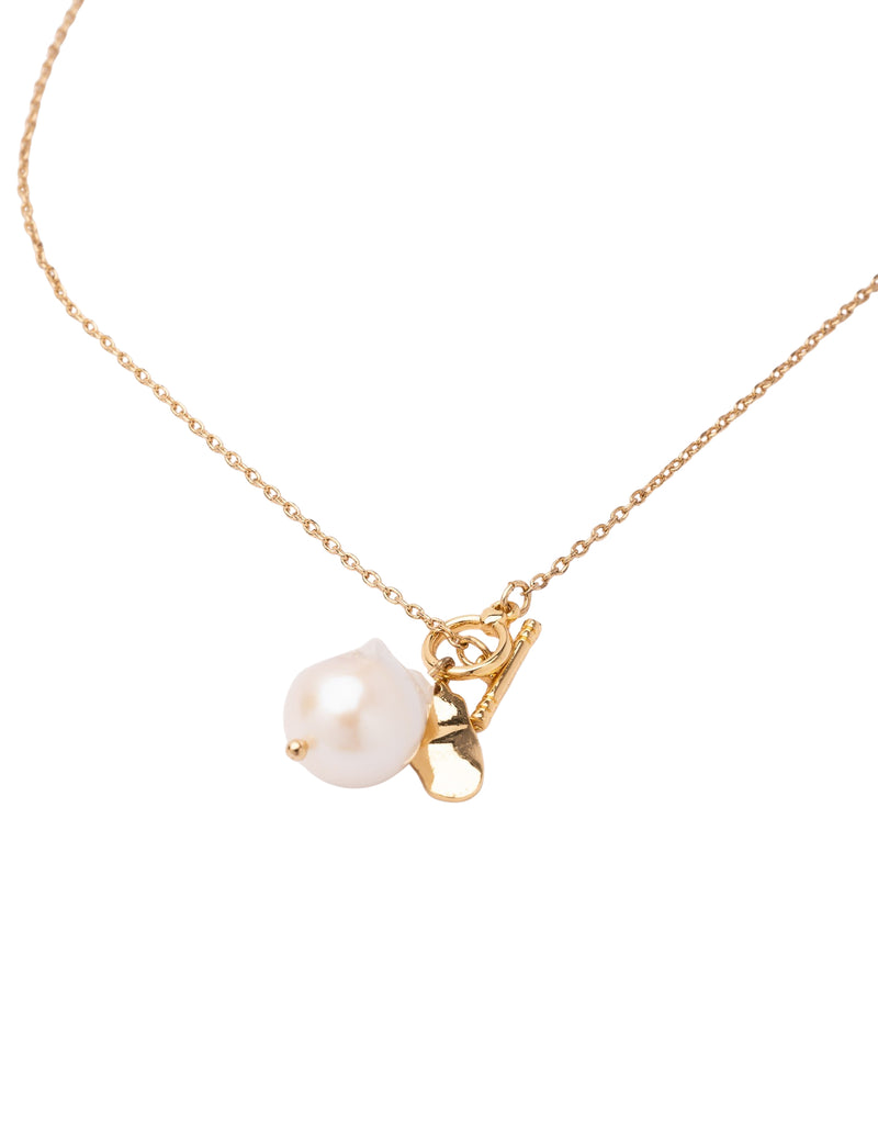 Mocha Margot Baroque Pearl Necklace - Light Gold | Mocha Australia