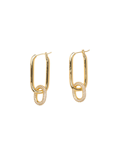 Mocha Haven Double Loop Earrings - Light Gold | Mocha Australia