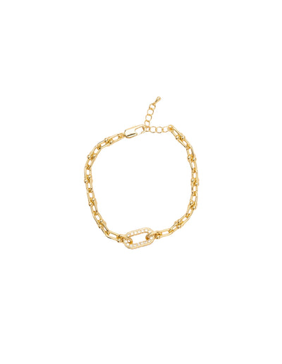 Mocha Kimberley CZ Chain Bracelet - Light Gold | Mocha Australia