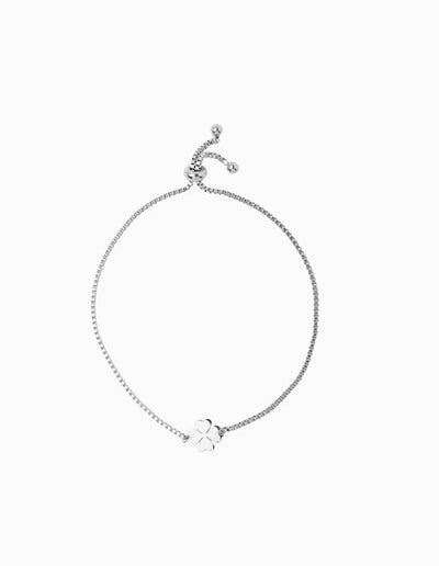 Mocha Zara Clover Bracelet - Silver | Mocha Australia