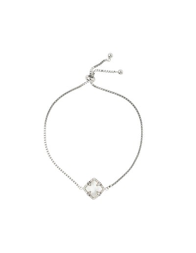 Mocha Delaney Baroque Pearl Bracelet - Silver | Mocha Australia