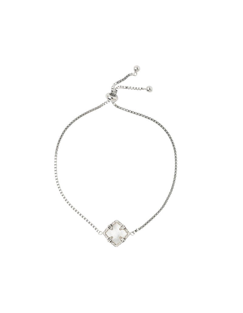 Mocha Delaney Baroque Pearl Bracelet - Silver | Mocha Australia