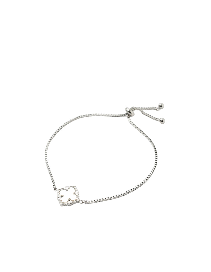 Mocha Delaney Baroque Pearl Bracelet - Silver | Mocha Australia