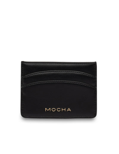 Mocha Claire Simple Cardholder - Black | Mocha Australia