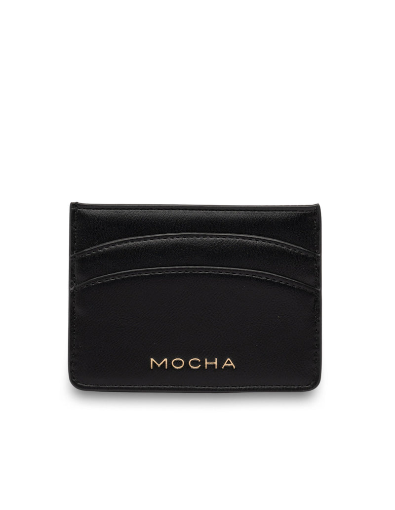 Mocha Claire Simple Cardholder - Black | Mocha Australia