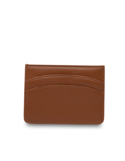 Mocha Claire Simple Cardholder - Dark Tan | Mocha Australia