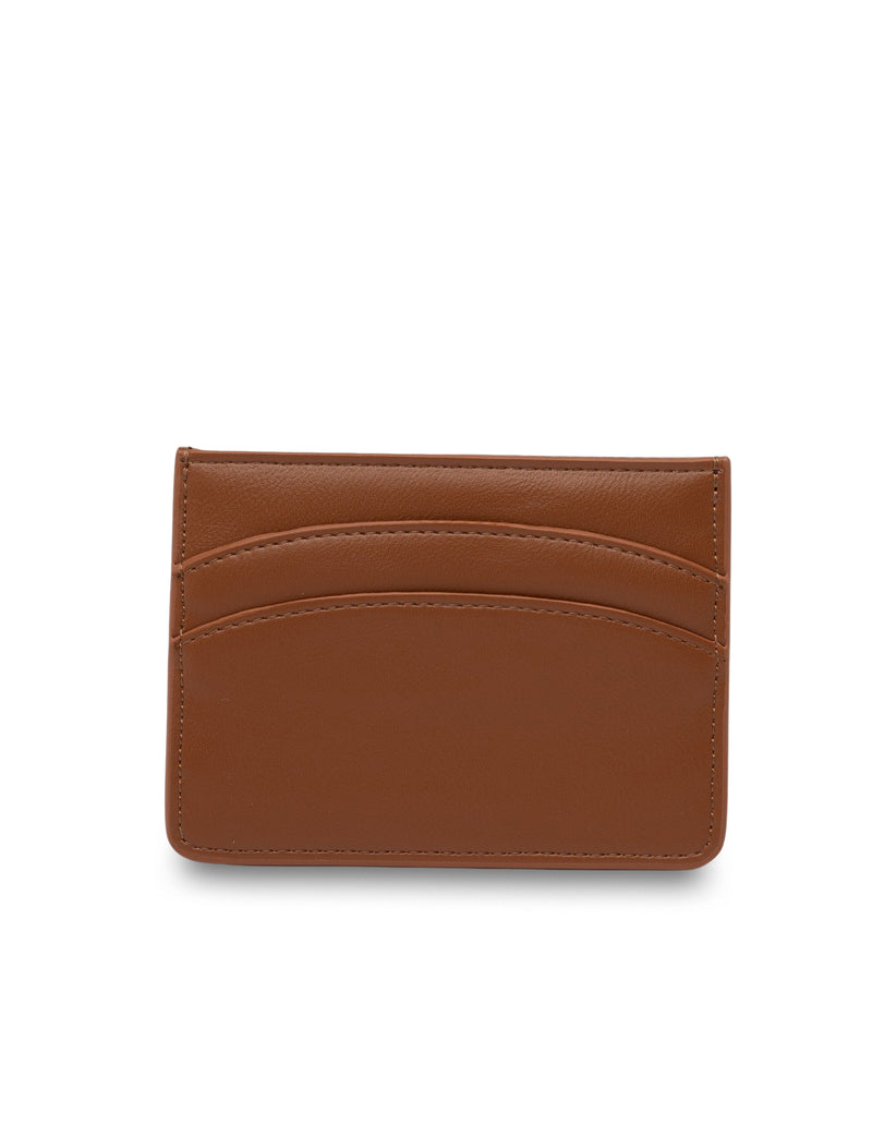 Mocha Claire Simple Cardholder - Dark Tan | Mocha Australia