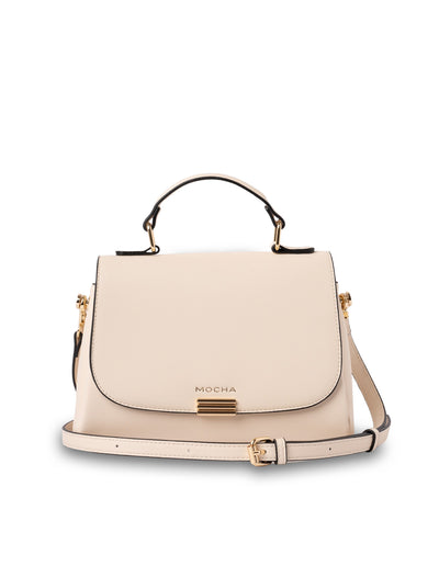Mocha Daisy Top Handle Crossbody Bag - Cream | Mocha Australia