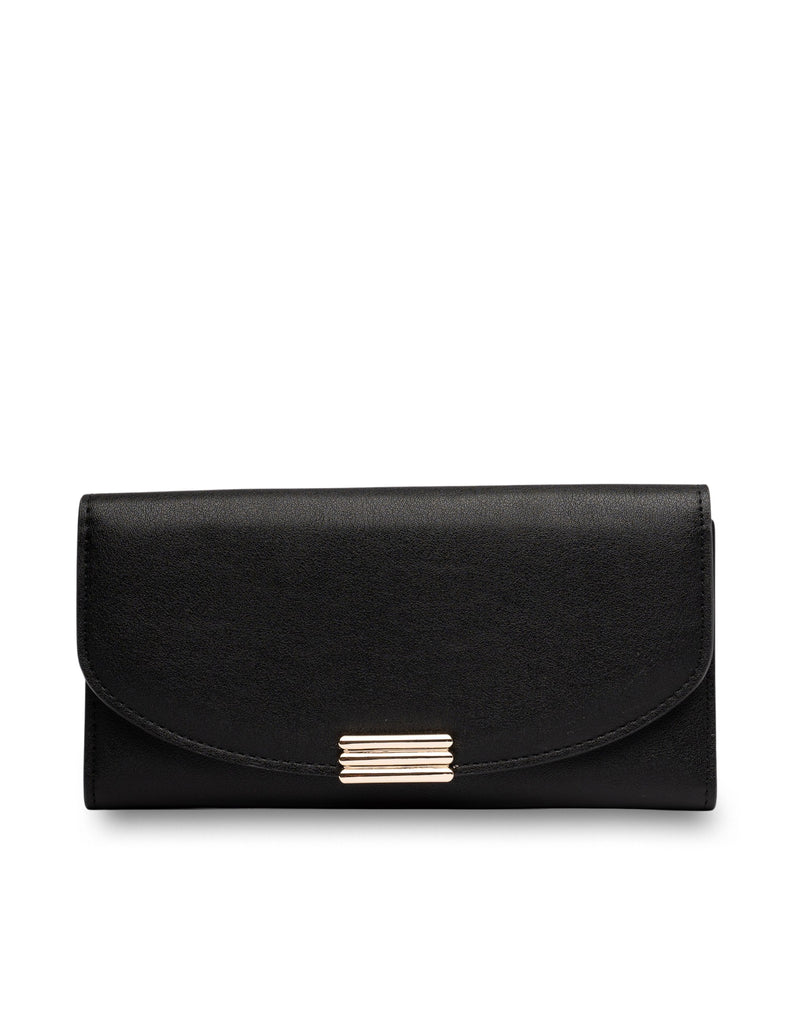 Mocha Daisy Long Wallet - Black | Mocha Australia