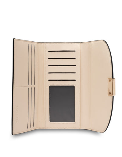 Mocha Daisy Long Wallet - Black | Mocha Australia