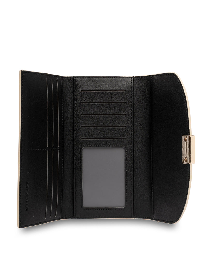 Mocha Daisy Long Wallet - Cream | Mocha Australia