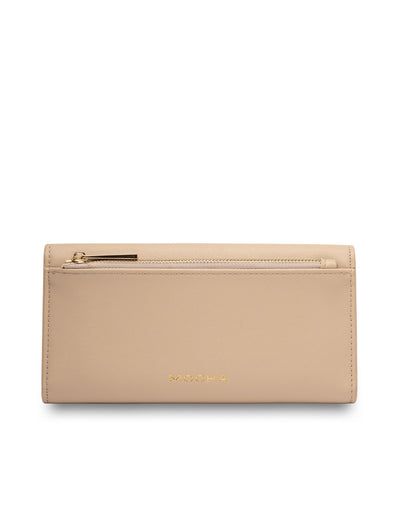 Mocha Daisy Long Wallet - Sand | Mocha Australia