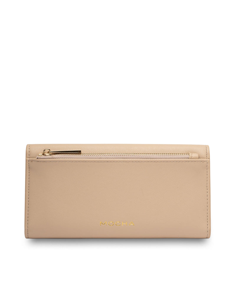 Mocha Daisy Long Wallet - Sand | Mocha Australia