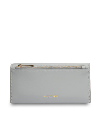 Mocha Daisy Long Wallet - Light Blue | Mocha Australia