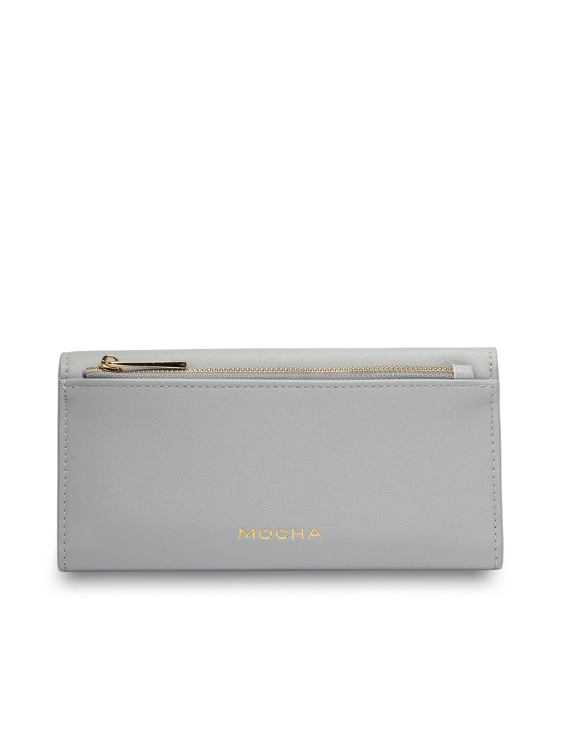 Mocha Daisy Long Wallet - Light Blue | Mocha Australia