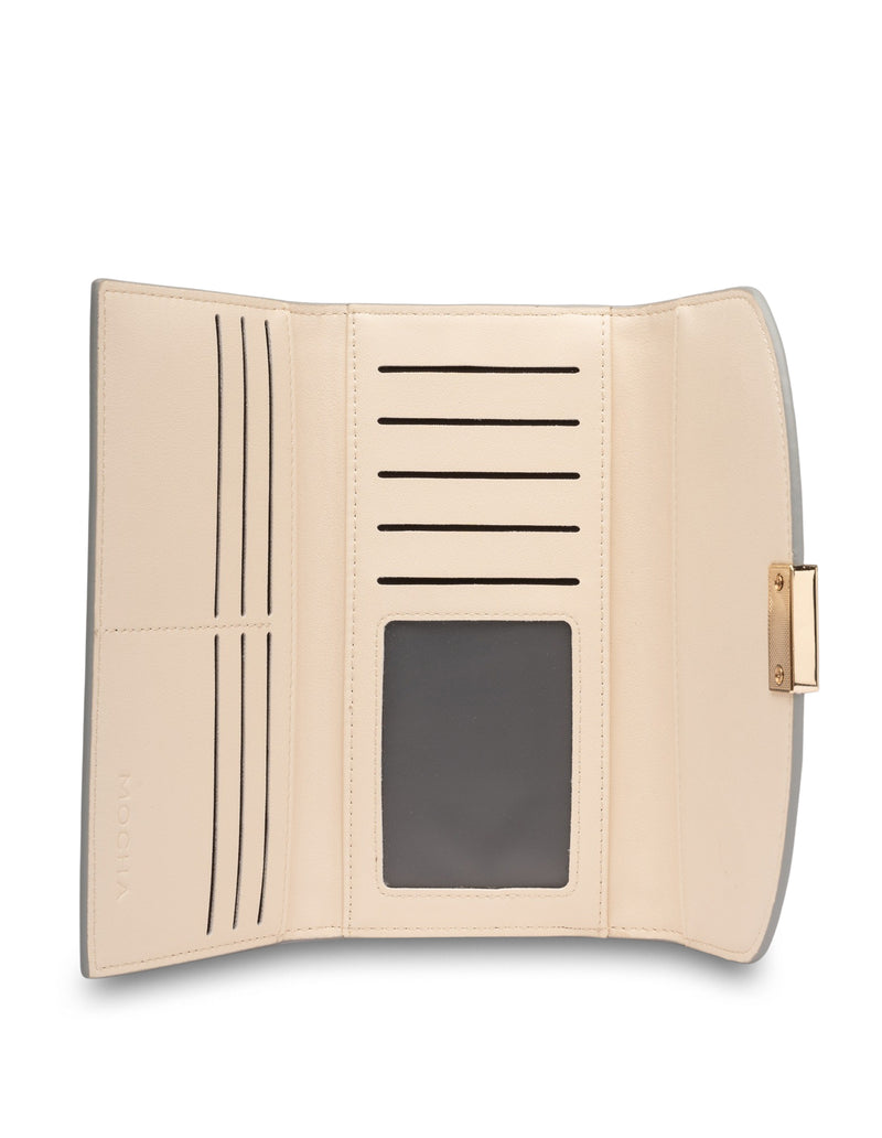 Mocha Daisy Long Wallet - Light Blue | Mocha Australia