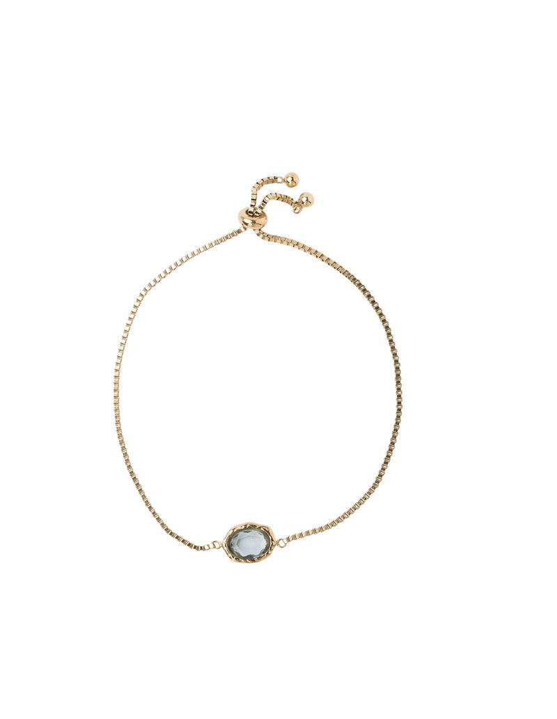 Mocha Freya Adjustable Bracelet - Sky Blue | Mocha Australia