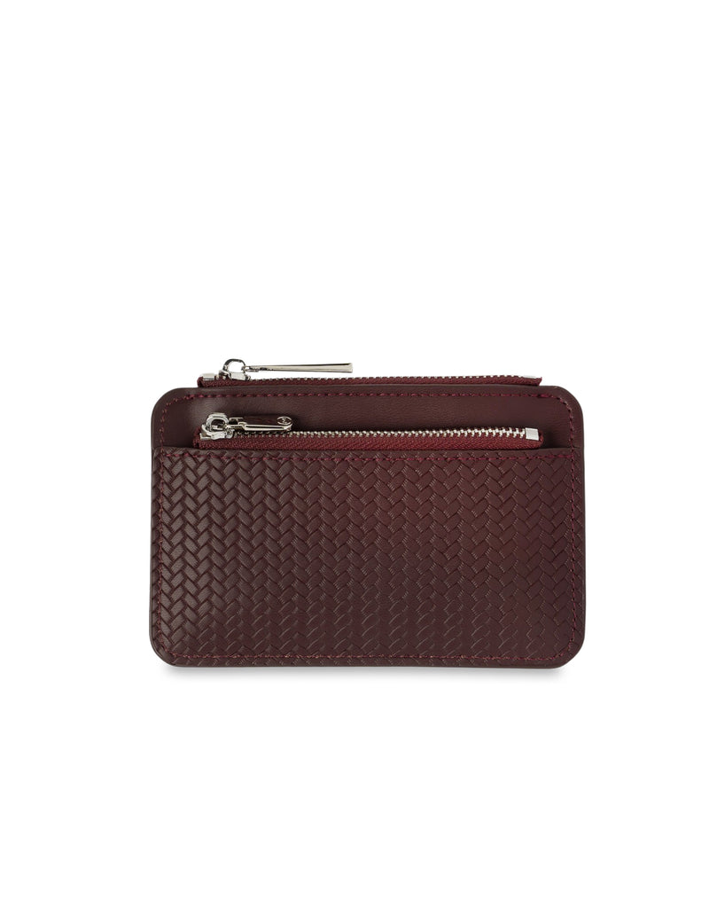 Mocha Tessa Coin Card Holder - Burgundy | Mocha Australia