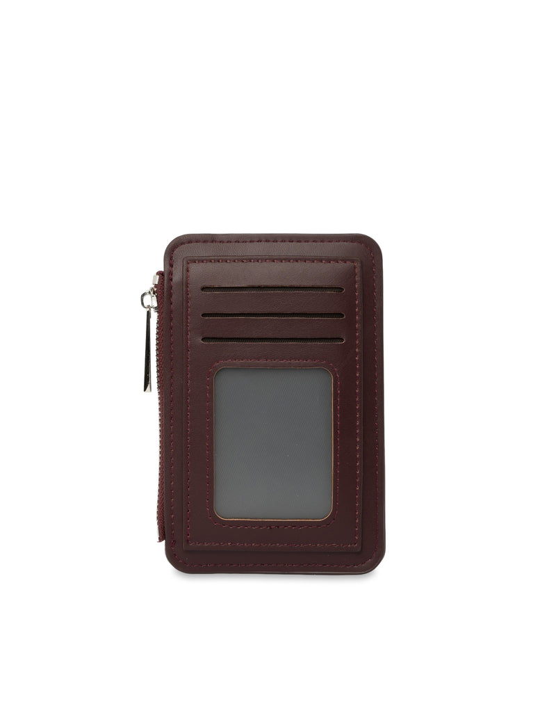 Mocha Tessa Coin Card Holder - Burgundy | Mocha Australia