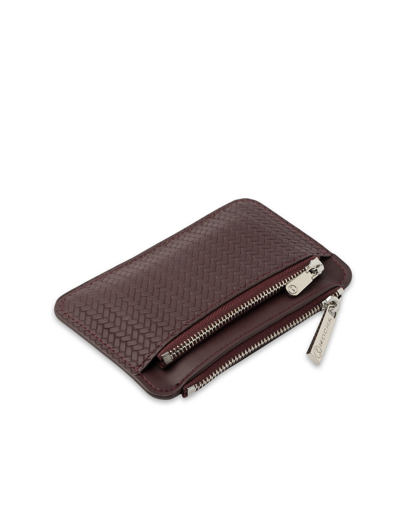 Mocha Tessa Coin Card Holder - Burgundy | Mocha Australia