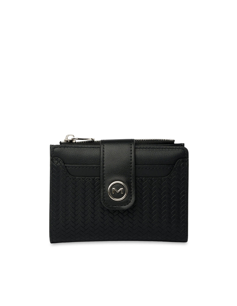 Mocha Tessa Compact Wallet - Black | Mocha Australia