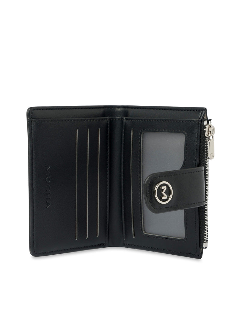 Mocha Tessa Compact Wallet - Black | Mocha Australia